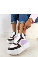 Czarno-fioletowe sneakersy za kostkę Zetta - Solea Solea Czarno-fioletowe sneakersy za kostkę Zetta - Solea Solea