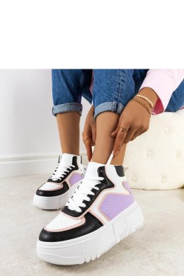 Czarno-fioletowe sneakersy za kostkę Zetta - Solea Solea