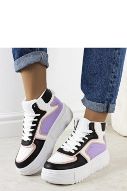 Czarno-fioletowe sneakersy za kostkę Zetta - Solea Solea