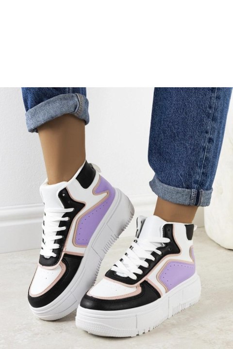 Czarno-fioletowe sneakersy za kostkę Zetta - Solea Solea Czarno-fioletowe sneakersy za kostkę Zetta - Solea Solea