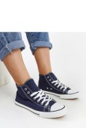 Granatowe wysokie trampki Eliska - Solea Solea Granatowe wysokie trampki Eliska - Solea Solea