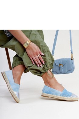 Niebiesko-srebrne błyszczące espadryle Surana - Solea Solea