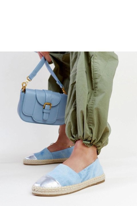 Niebiesko-srebrne błyszczące espadryle Surana - Solea Solea Niebiesko-srebrne błyszczące espadryle Surana - Solea Solea