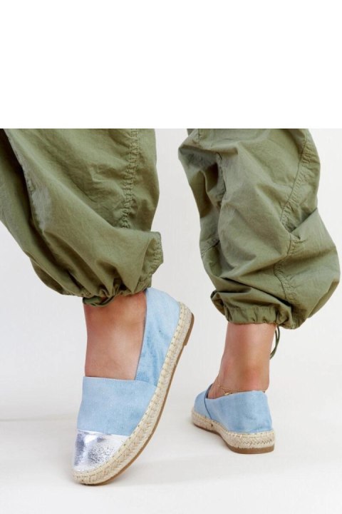 Niebiesko-srebrne błyszczące espadryle Surana - Solea Solea Niebiesko-srebrne błyszczące espadryle Surana - Solea Solea