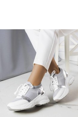 Szare sneakersy na koturnie Ann - Solea Solea