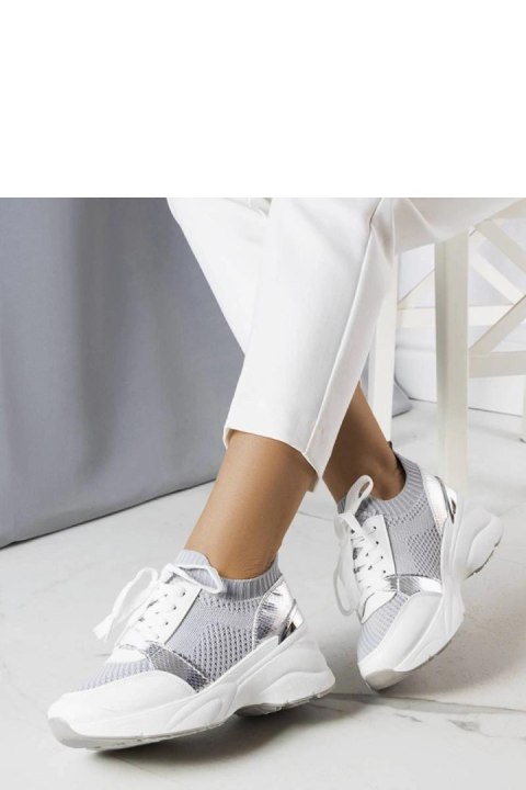 Szare sneakersy na koturnie Ann - Solea Solea Szare sneakersy na koturnie Ann - Solea Solea