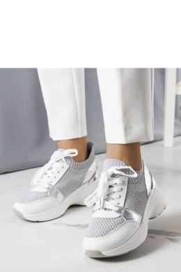 Szare sneakersy na koturnie Ann - Solea Solea