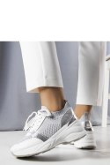 Szare sneakersy na koturnie Ann - Solea Solea Szare sneakersy na koturnie Ann - Solea Solea