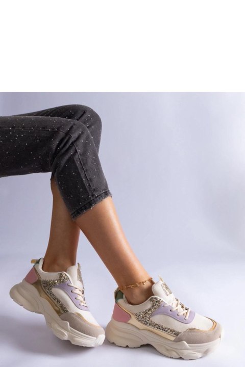 Wielokolorowe sneakersy z brokatowymi wstawkami Clorinda - Solea Solea Wielokolorowe sneakersy z brokatowymi wstawkami Clorinda - Solea Solea