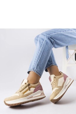 Beżowo-różowe sportowe sneakersy Delid - Solea Solea