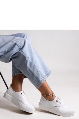 Białe damskie trampki na grubej podeszwie CROSS JEANS - Solea Solea