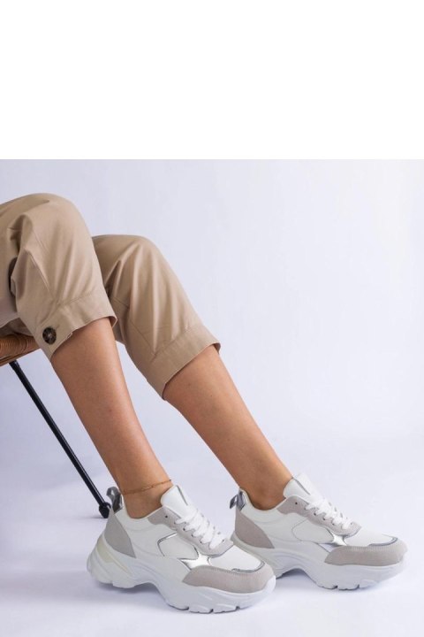 Białe sneakersy na masywnej podeszwie Torreza - Solea Solea Białe sneakersy na masywnej podeszwie Torreza - Solea Solea