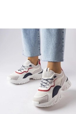 Białe sneakersy z widocznym bieżnikiem Rosita - Solea Solea