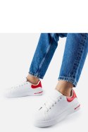 Biało-czerwone sneakersy Leland - Solea Solea Biało-czerwone sneakersy Leland - Solea Solea