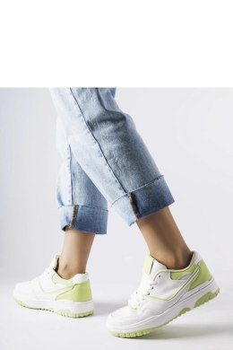 Biało-zielone sneakersy Barrette - Solea Solea