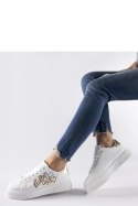 Biało-złote sneakersy na platformie Montclair - Solea Solea Biało-złote sneakersy na platformie Montclair - Solea Solea