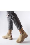 Ciemnobeżowe wsuwane buty sportowe damskie Greco - Solea Solea Ciemnobeżowe wsuwane buty sportowe damskie Greco - Solea Solea
