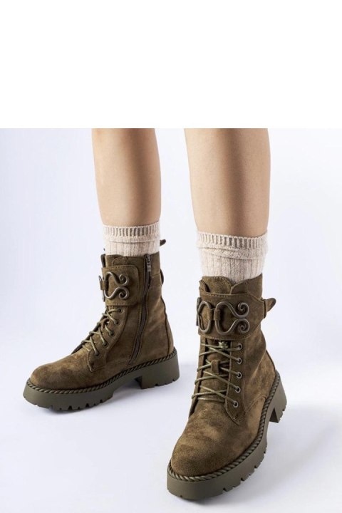 Ciemnozielone ozdobne workery eko-zmsz Castore - Solea Solea Ciemnozielone ozdobne workery eko-zmsz Castore - Solea Solea