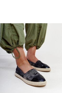 Czarne błyszczące espadryle Surana - Solea Solea