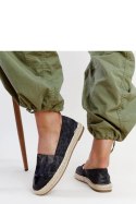 Czarne błyszczące espadryle Surana - Solea Solea Czarne błyszczące espadryle Surana - Solea Solea