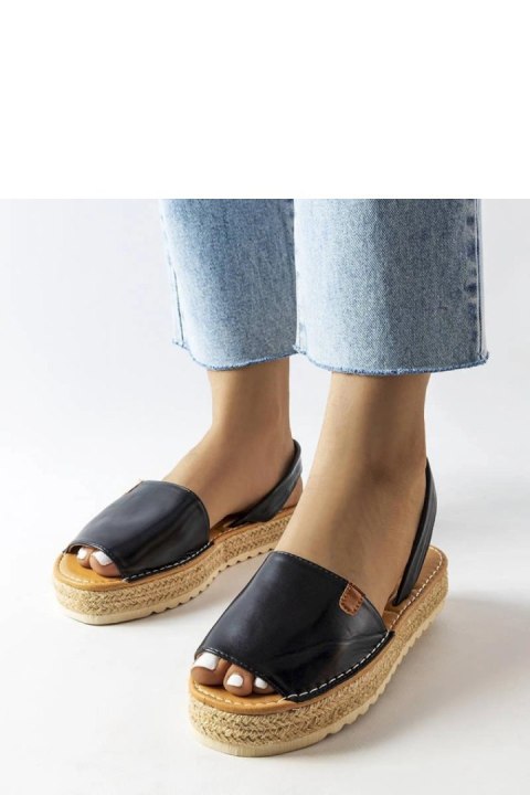 Czarne espadryle na platformie Sadbera - Solea Solea Czarne espadryle na platformie Sadbera - Solea Solea