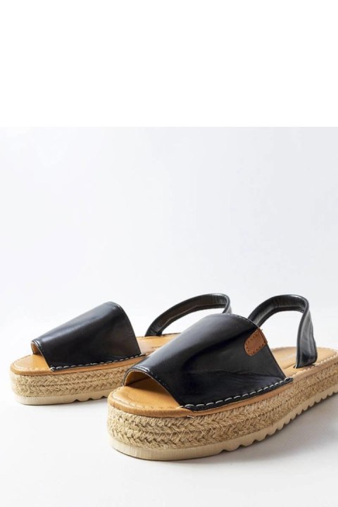 Czarne espadryle na platformie Sadbera - Solea Solea Czarne espadryle na platformie Sadbera - Solea Solea