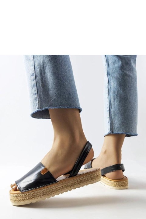 Czarne espadryle na platformie Sadbera - Solea Solea Czarne espadryle na platformie Sadbera - Solea Solea