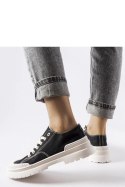 Czarne materiałowe trampki Nassar - Solea Solea Czarne materiałowe trampki Nassar - Solea Solea