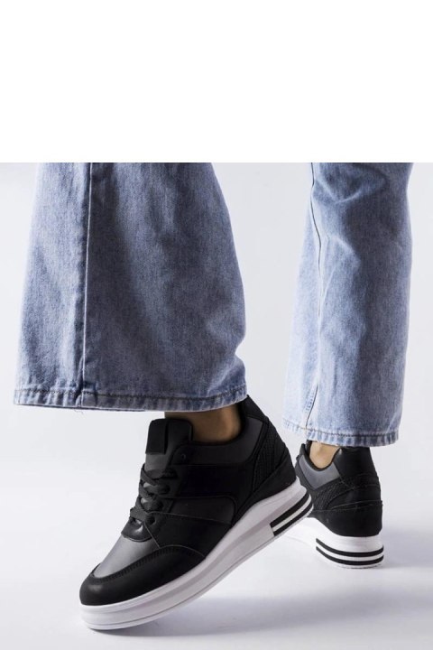 Czarne sneakersy na koturnie CinqMars - Solea Solea Czarne sneakersy na koturnie CinqMars - Solea Solea