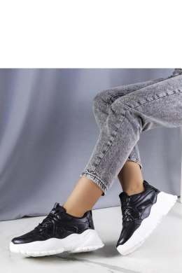 Czarne sneakersy na masywnej podeszwie Lorene - Solea Solea