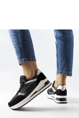 Czarne sneakersy ze wstawką Genovesee - Solea Solea