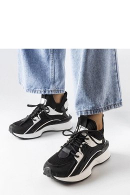 Czarno-białe stylowe sneakersy Begins - Solea Solea