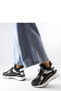 Czarno-białe stylowe sneakersy Begins - Solea Solea