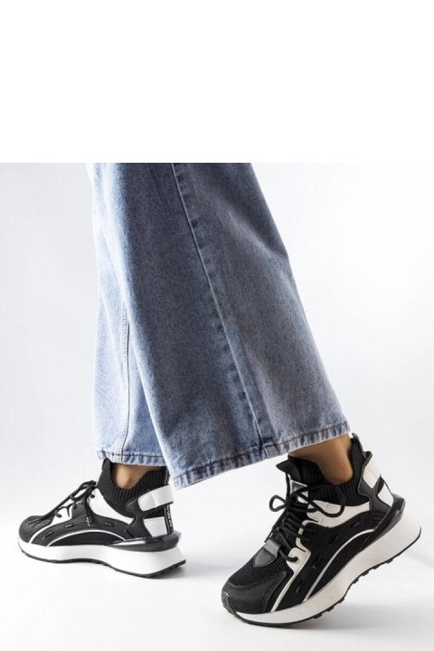 Czarno-białe stylowe sneakersy Begins - Solea Solea Czarno-białe stylowe sneakersy Begins - Solea Solea