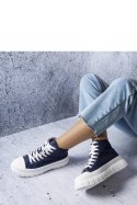 Granatowe trampki za kostkę Couet - Solea Solea Granatowe trampki za kostkę Couet - Solea Solea