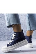 Granatowe trampki za kostkę Couet - Solea Solea Granatowe trampki za kostkę Couet - Solea Solea