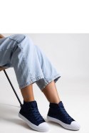 Granatowe wysokie trampki Ghanem - Solea Solea Granatowe wysokie trampki Ghanem - Solea Solea