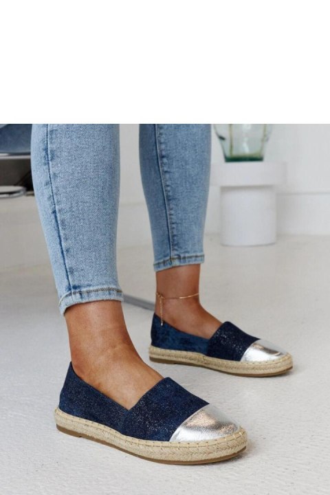 Granatowo-srebrne błyszczące espadryle Surana - Solea Solea Granatowo-srebrne błyszczące espadryle Surana - Solea Solea
