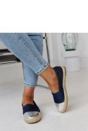 Granatowo-srebrne błyszczące espadryle Surana - Solea Solea Granatowo-srebrne błyszczące espadryle Surana - Solea Solea