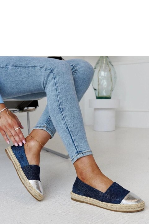 Granatowo-srebrne błyszczące espadryle Surana - Solea Solea Granatowo-srebrne błyszczące espadryle Surana - Solea Solea