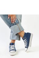 Jeansowe wysokie trampki na grubej podeszwie Bagy - Solea Solea Jeansowe wysokie trampki na grubej podeszwie Bagy - Solea Solea