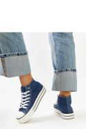 Jeansowe wysokie trampki na grubej podeszwie Bagy - Solea Solea Jeansowe wysokie trampki na grubej podeszwie Bagy - Solea Solea