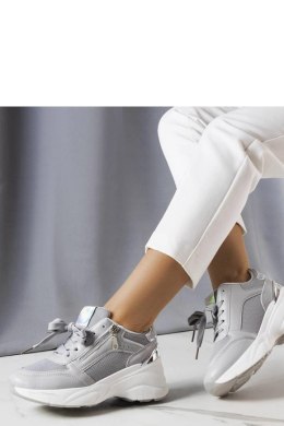 Szare sneakersy na koturnie Stacey - Solea Solea