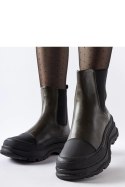 Zielone buty na sportowej podeszwie Ermanno - Solea Solea Zielone buty na sportowej podeszwie Ermanno - Solea Solea