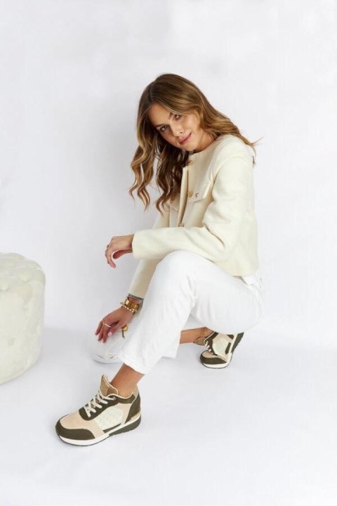 Zielone sneakersy na koturnie Chestnut - Solea Solea Zielone sneakersy na koturnie Chestnut - Solea Solea