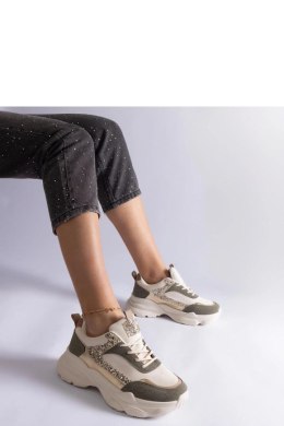 Zielone sneakersy z brokatowymi wstawkami Clorinda - Solea Solea