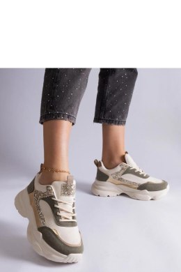 Zielone sneakersy z brokatowymi wstawkami Clorinda - Solea Solea
