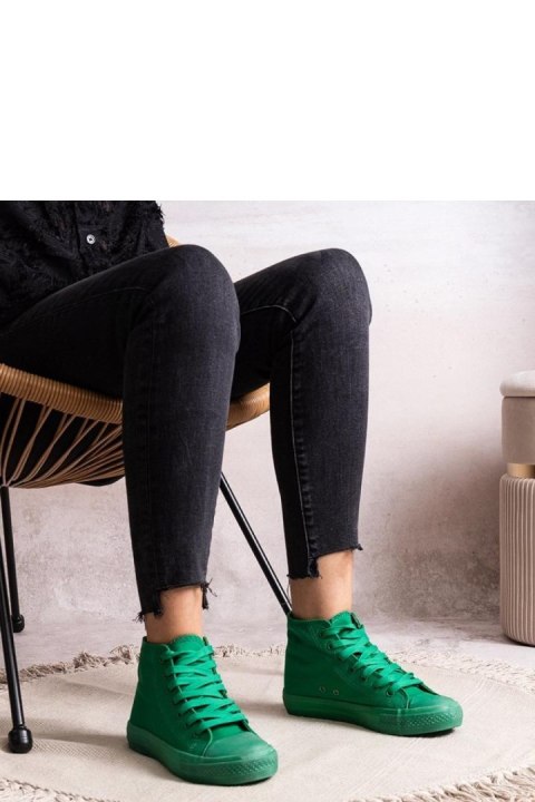 Zielone wysokie trampki Rafife - Solea Solea Zielone wysokie trampki Rafife - Solea Solea