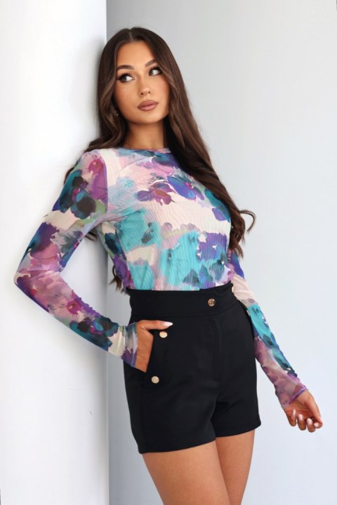 Bluzka Model Blake 196214571 Watercolor/Flowers/Purple - LaBalancia LaBalancia Bluzka Model Blake 196214571 Watercolor/Flowers/Purple - LaBalancia LaBalancia