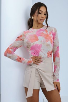 Bluzka Model Blake 200120201 Watercolor/Flowers/Orange/Pink - LaBalancia LaBalancia
